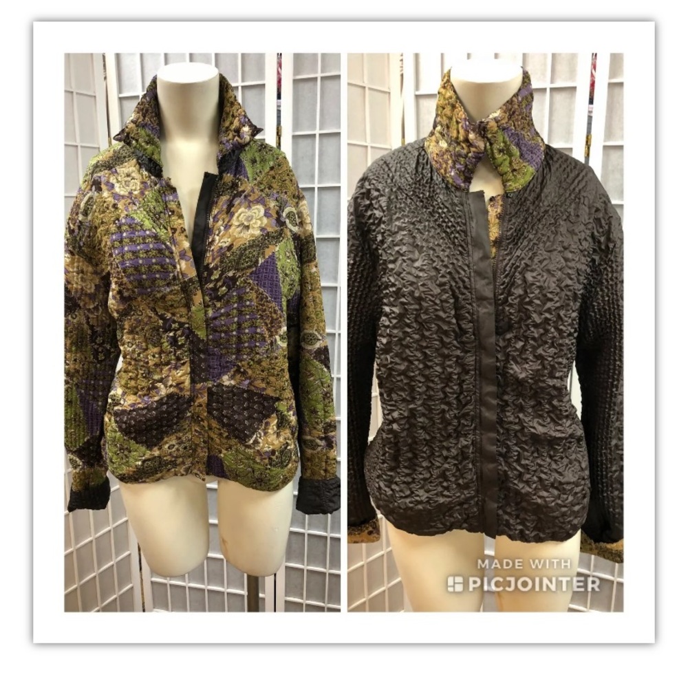 Ubu, Jacket, Multicolor, Reversible, Print, Size L - image 1